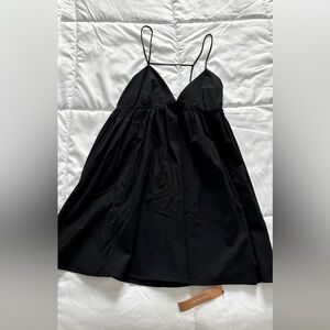 Elegant Black Spaghetti Strap Dress